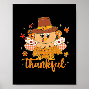 Vorbereitete Thanksgiving-Pute Herbststimmung Dank Poster