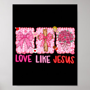 Vorbereitete Valentinstag-Christenliebe wie Jesus Poster