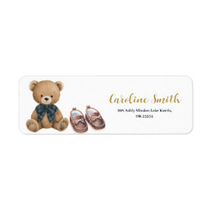 Vorbereiteter kleiner Gentleman Baby Shower Adress