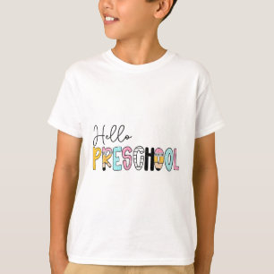 Vorbereiteter Lehrer Bleistift Notizbuch Hallo Vor T-Shirt