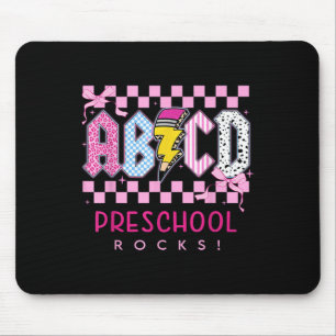 Vorbereiteter Rosa Schleife Abcd Vorschule Rocks B Mousepad