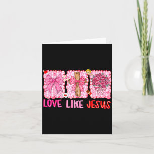 Vorbereiteter Valentinstag Christliche Liebe wie J Karte