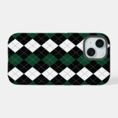 Vorbereitetes Argyle iPhone 15 Hülle (Rückseite (Horizontal))