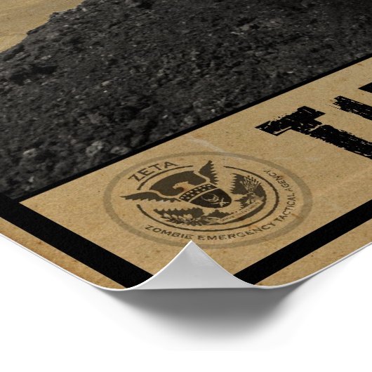 Vorbereitung auf das Poster der Zombie-Apokalypse (Ecke)