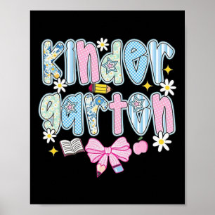 Vorbereitung auf das Schuljahr Pink Coquette Flora Poster