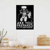 Vorbereitung auf das Zombie-Apokalypse-Poster Poster (Küche)