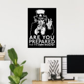 Vorbereitung auf das Zombie-Apokalypse-Poster Poster (Heimbüro)