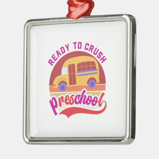 Vorbereitung auf den Absturz der Vorschule Ornament Aus Metall (Links)