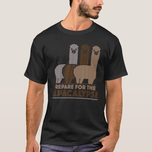 Vorbereitung auf den Alpacalypse Llama T-Shirt (Vorderseite)