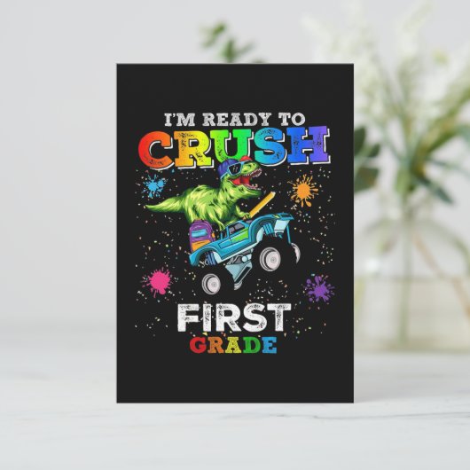 Vorbereitung auf den Crush 1. Klasse Dinosaurier (Stehend Vorderseite)