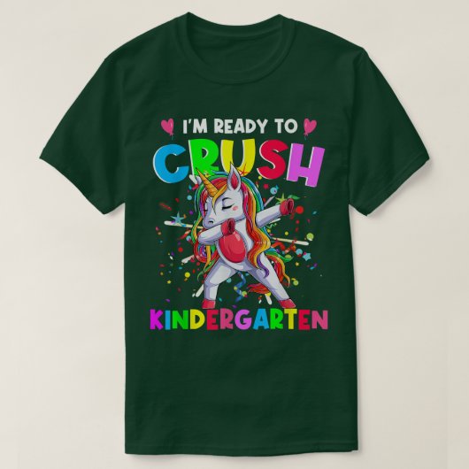 Vorbereitung auf den Crush Kindergarten Einhorn zu T-Shirt (Design vorne)