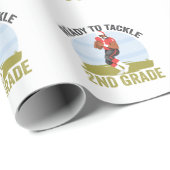 Vorbereitung auf den Kampf gegen die 2. Klasse Fuß Geschenkpapier (Rolleneckpunkt)