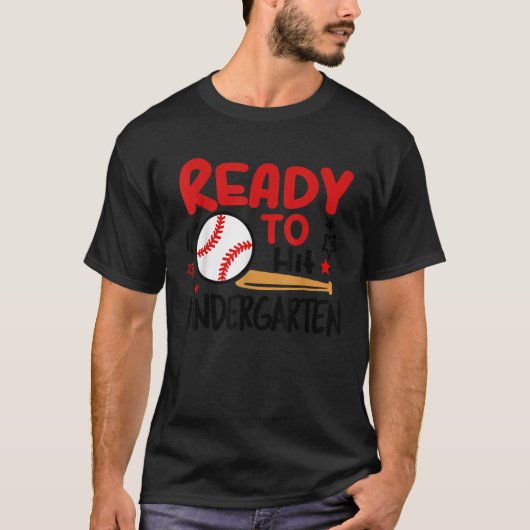 Vorbereitung auf den Kindergarten Baseball im Vors T-Shirt (Vorderseite)