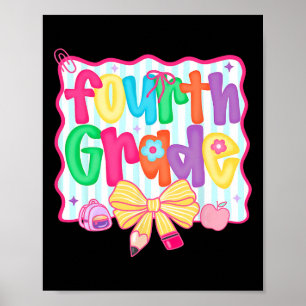 Vorbereitung auf den Schulstart 4. Klasse Coquette Poster