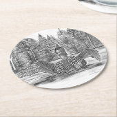 Vorbereitung auf den Start Runder Pappuntersetzer (Angewinkelt)