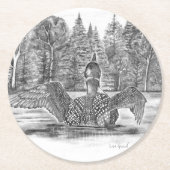 Vorbereitung auf den Start Runder Pappuntersetzer (Vorderseite)