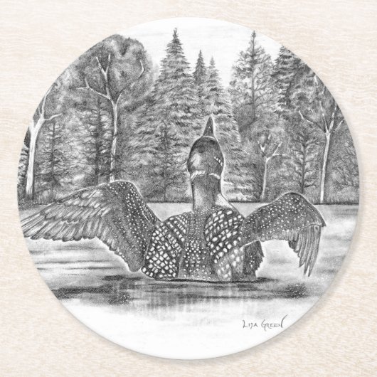 Vorbereitung auf den Start Runder Pappuntersetzer (Vorderseite)