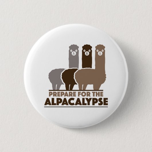 Vorbereitung auf die Alpacalypse Button (Vorderseite)