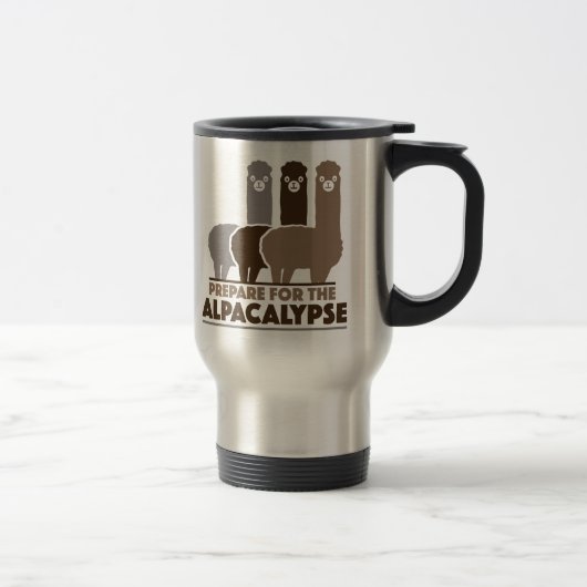 Vorbereitung auf die Alpacalypse Reisebecher (Rechts)