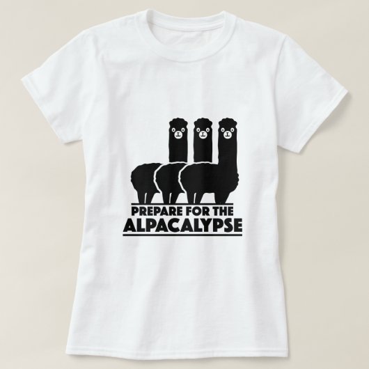 Vorbereitung auf die Alpacalypse T-Shirt (Design vorne)