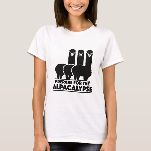 Vorbereitung auf die Alpacalypse T-Shirt (Vorderseite)