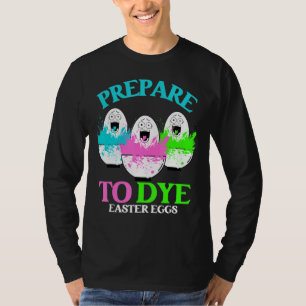 Vorbereitung auf die Färbung des Ostereis Dekorier T-Shirt