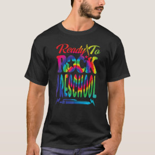 Vorbereitung auf die Gefärbte Krawatte der Vorschu T-Shirt