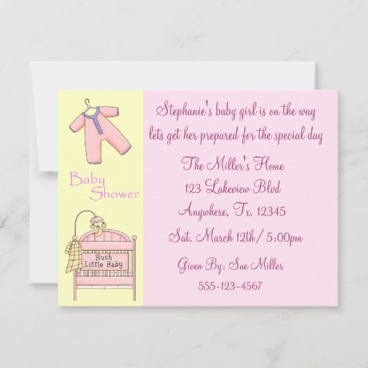 Vorbereitung auf ein Baby-Einladungen Einladung (Vorderseite)