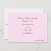 Vorbereitung auf ein Baby-Einladungen Einladung (Rückseite)