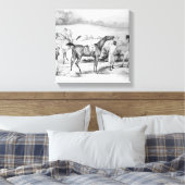 Vorbereitung auf ein Rennen Leinwanddruck (Insitu (Schlafzimmer))