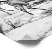 Vorbereitung auf ein Rennen Poster (Ecke)