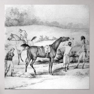 Vorbereitung auf ein Rennen Poster