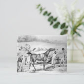 Vorbereitung auf ein Rennen Postkarte (Stehend Vorderseite)