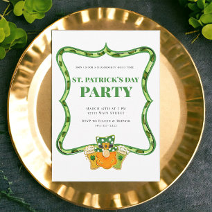 Vorbereitung auf eine lustige St.-Patricks-Party / Einladung