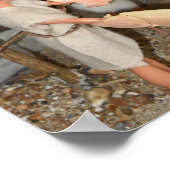 Vorbereitung auf eine prähistorische Jagd. Poster (Ecke)