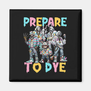 Vorbereitung auf Groovy Dye Funny Bunny Oaster Hor Magnet