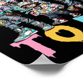 Vorbereitung auf Groovy Dye Funny Bunny Oaster Hor Poster (Ecke)
