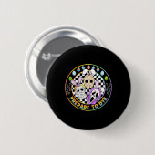Vorbereitung auf Groovy Dye Funny Oaster Horror Fä Button (Vorne & Hinten)