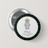 Vorbereitung-Bär-Baby-Party-Button Button (Vorne & Hinten)