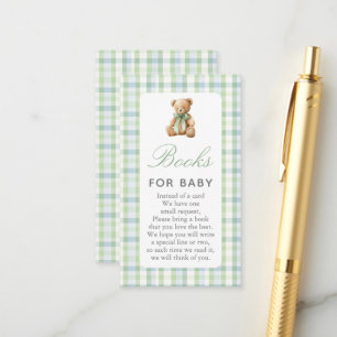 Vorbereitung Bär Junge Baby Shower Bücher für Baby Begleitkarte