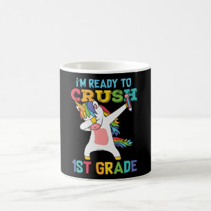 Vorbereitung Crush 1. Klasse Back School Einhorn E Kaffeetasse