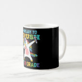 Vorbereitung Crush 4. Klasse Back School Einhorn E Kaffeetasse (VorderseiteRechts)