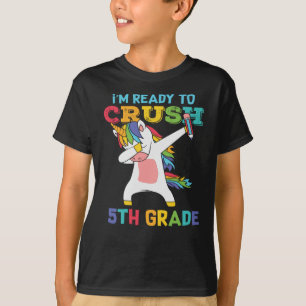 Vorbereitung Crush 5. Klasse Back School Einhorn E T-Shirt
