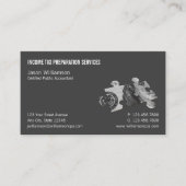 Vorbereitung der Einkommensteuer Visitenkarte (Vorderseite)