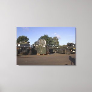 Vorbereitung der Ladung Leinwanddruck