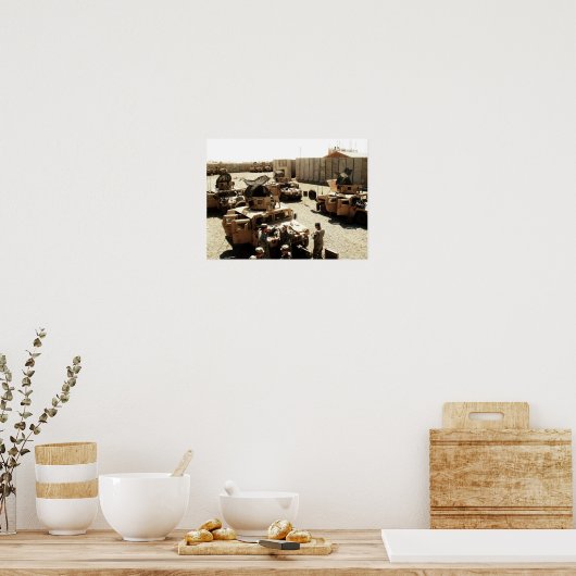 Vorbereitung der Pfadfinderplattform Poster (Küche)