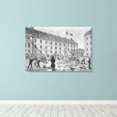 Vorbereitung der Schließung der Verurteilten Leinwanddruck (Insitu (Holzboden))