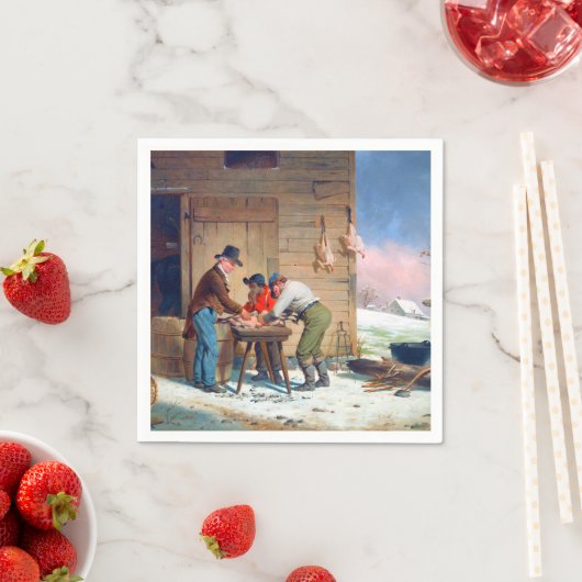 Vorbereitung der Türkei Weihnachten Francis Edmond Serviette (Beispiel)