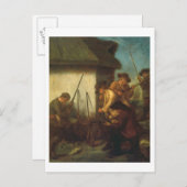 Vorbereitung der Waffen (Öl auf Leinwand) Postkarte (Vorne/Hinten)