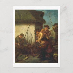 Vorbereitung der Waffen (Öl auf Leinwand) Postkarte